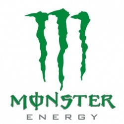 Наклейка автомобильная Monster energy 13x14